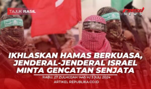 Ikhlaskan Hamas Berkuasa, Jenderal-Jenderal Israel Minta Gencatan Senjata