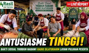 Antusiasme Tinggi, Bakti Sosial Thibbun Nabawi Radio Silaturahim Layani Puluhan Peserta