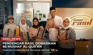 Pendengar Rasil Donasikan 66 Mushaf Al-Qur’an, Dukung Syiar hingga Pelosok Negeri