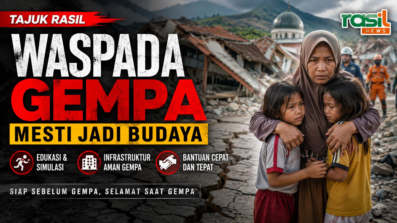 Waspada Gempa Mesti Jadi Budaya