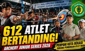 Perpani Kota Bekasi Dukung Archery Junior Series 2026, Ajang Pembinaan 612 Atlet Muda