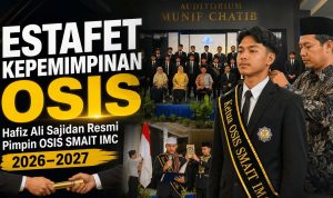 Estafet Kepemimpinan, Hafiz Ali Sajidan Resmi Pimpin OSIS SMAIT IMC Periode 2026–2027