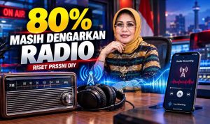 Di Tengah Gempuran Media Digital, Riset PRSSNI DIY: 80 Persen Responden Masih Dengarkan Radio
